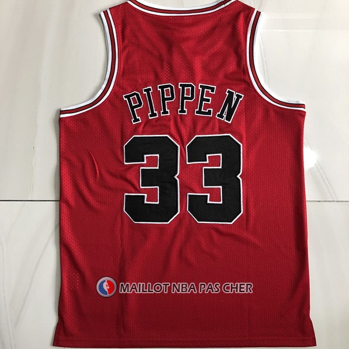 Maillot Chicago Bulls Scottie Pippen NO 33 1997-98 NBA Finals Mitchell & Ness Rouge